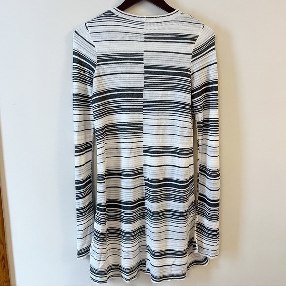 Free People Dress Womens Size Small Rave On White Striped Knit Long Sleeve - Picture 7 of 9